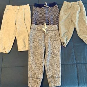 Set of 4 like-new joggers. Size 18 month